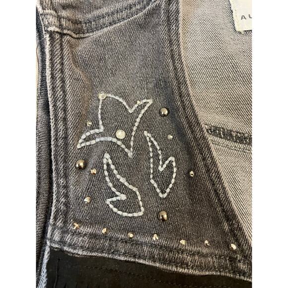 Austin Landing Fringe Denim Vest Western Boho Gray Women’s Small - Picture 6 of 9